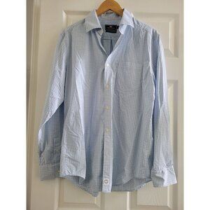 Vineyard Vines Mens Performance Murray blue check Preppy shirt size Medium
